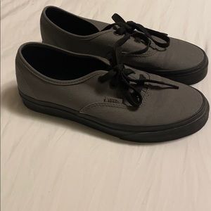 Classic Gray & Black Vans- Size 7